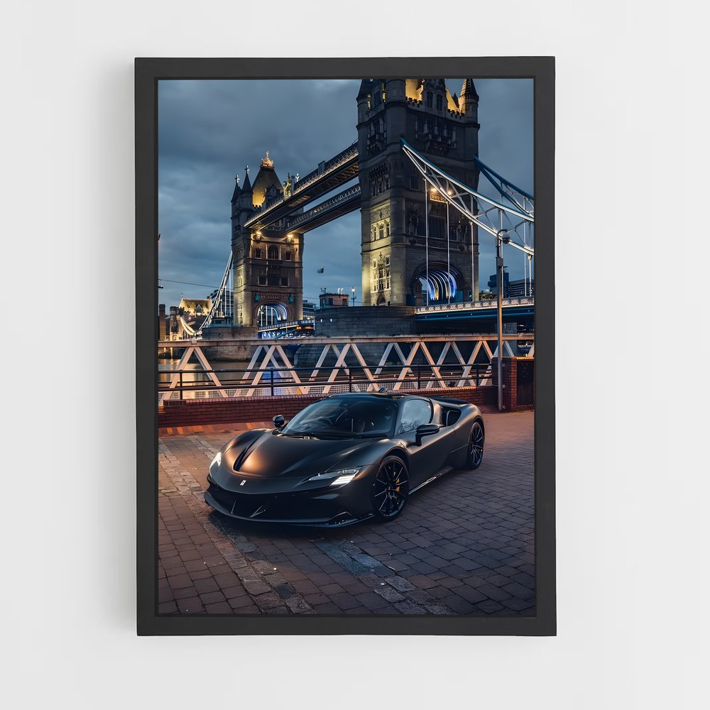 Poster Stradale Noir – affiche Ferrari (vue 2)